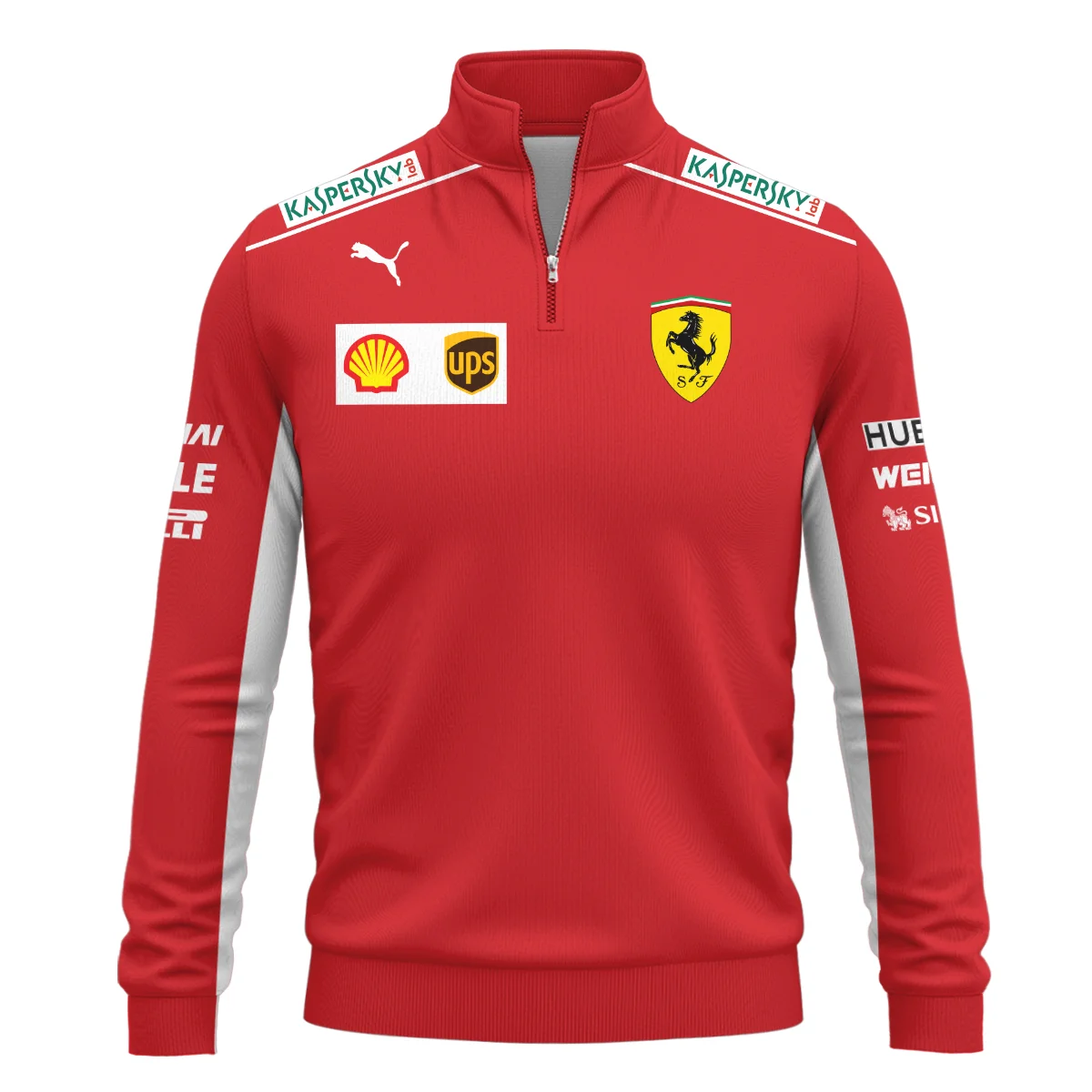 2019 Charles Leclerc Racing Suit Ferrari F1 Quarter-Zip Sweatshirt BLVACL260825A5QZS - Image 2
