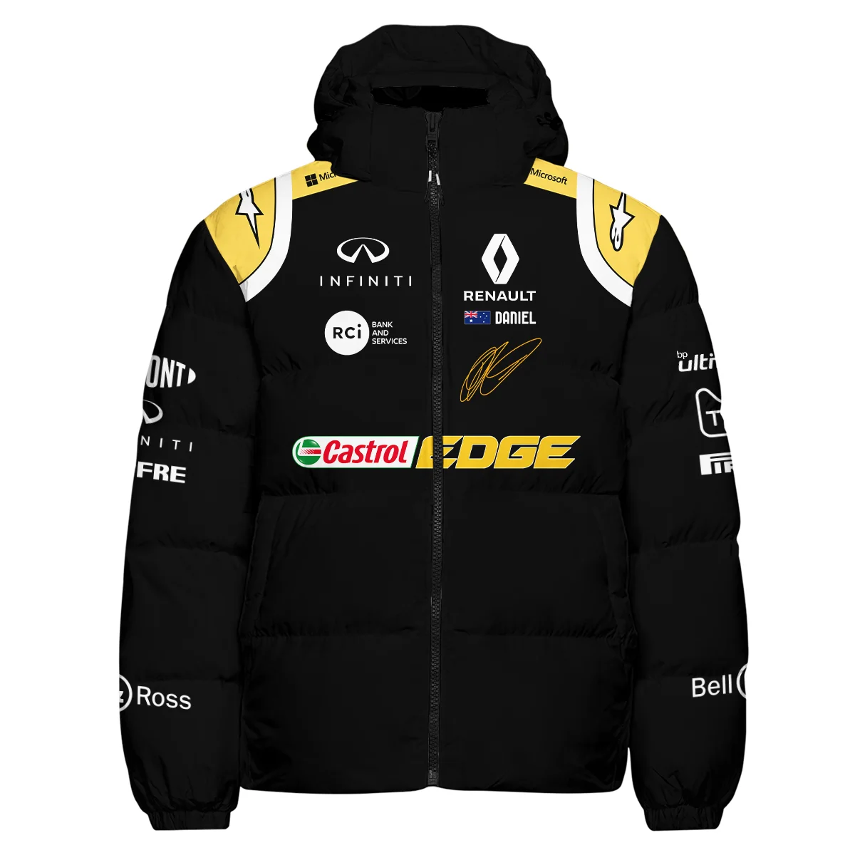 2019 Daniel Ricciardo Renault F1 Team Race Suit Down & Puffer Jackets BLVA180725A02HCJ - Image 2
