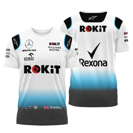 2019 George Russell Racing Suit Williams F1 T-Shirt BLVAGR080925A5TS - Race Day Design