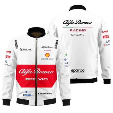 2019 Kimi Raikkonen Racing Suit Alfa Romeo F1 Bomber BLVAKR191125A6BB - Racing Lifestyle Clothing