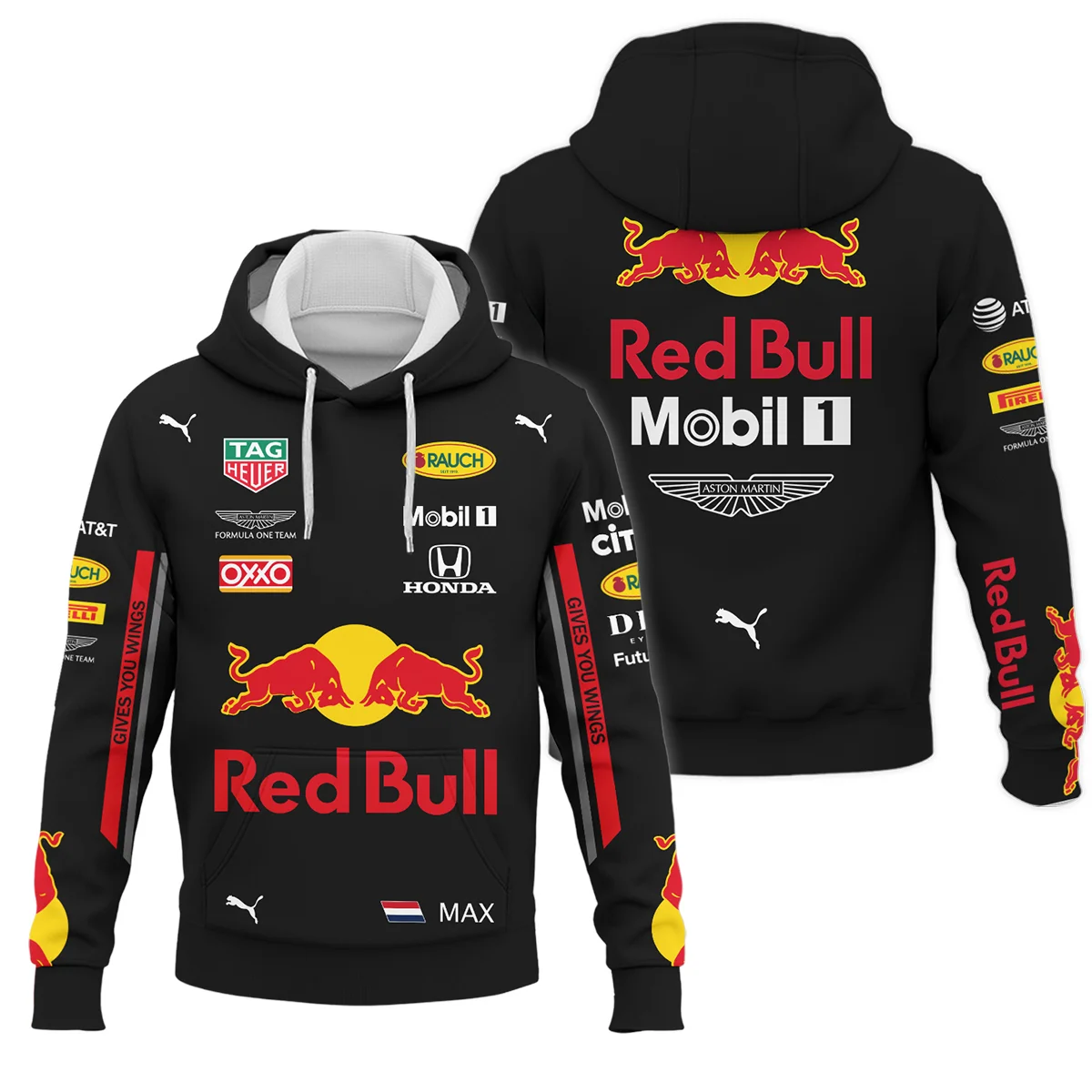 2019 Max Verstappen Racing Suit Red Bull Racing F1 Hoodie BLVAMV281125A4HD - Pit Lane Clothing