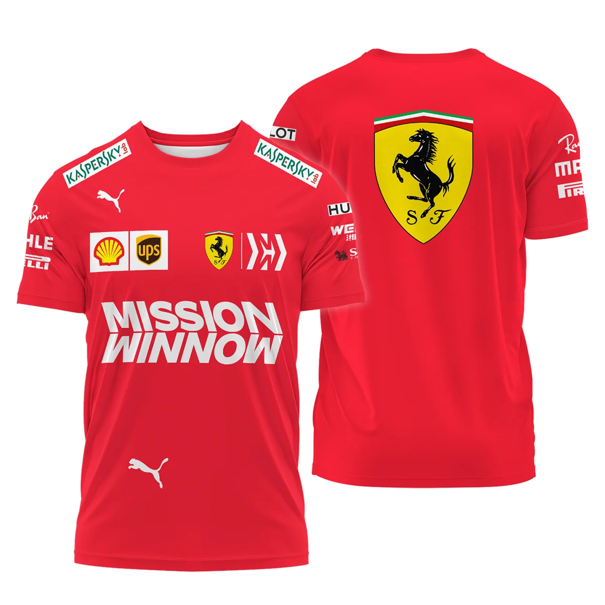 2019 Sebastian Vettel Racing Suit Ferrari F1 T-Shirt BLVASV110925A10TS - Trackside Outfit