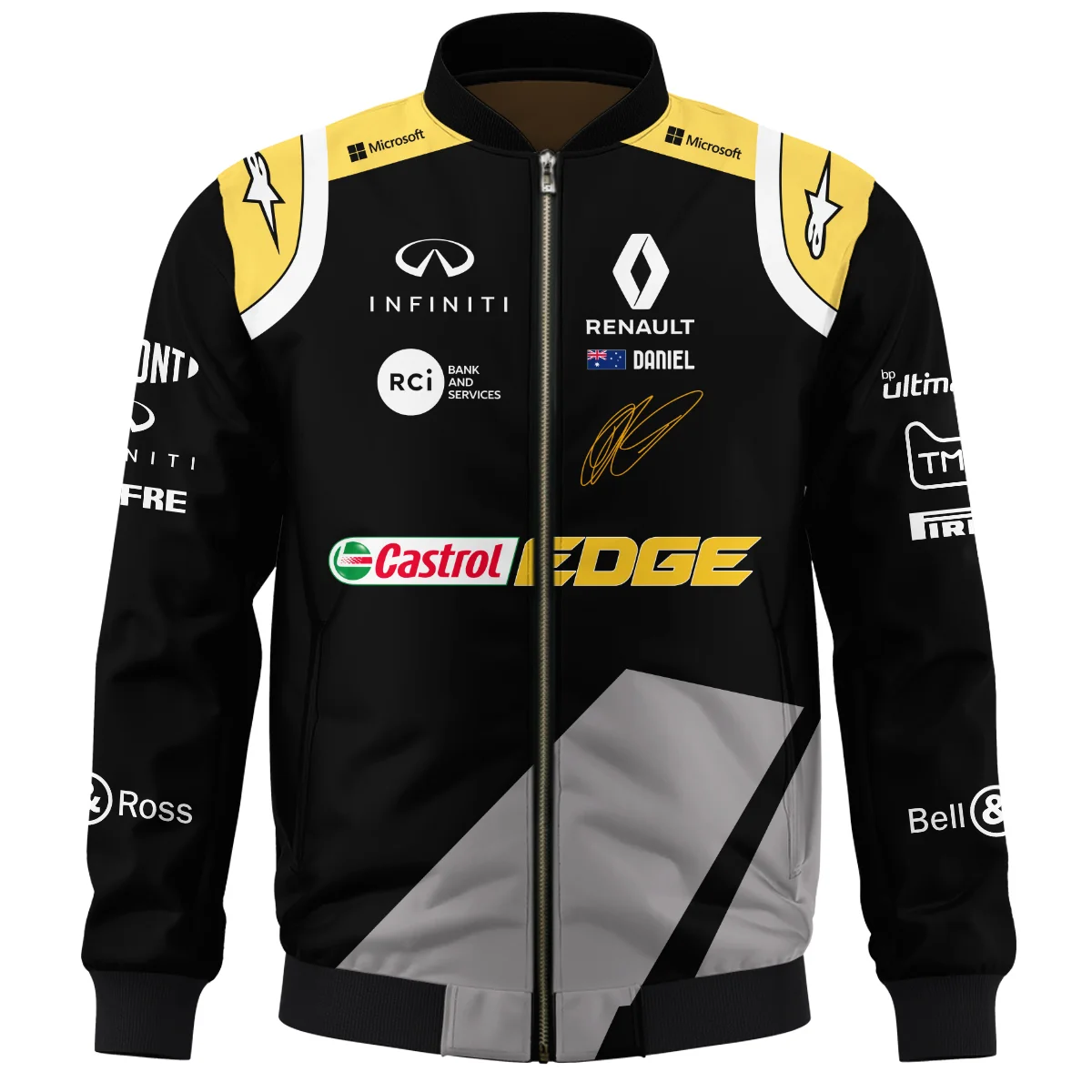 2020 Daniel Ricciardo Renault Alpinestars Race Suit Bomber BLVA180725A04BB - Image 2