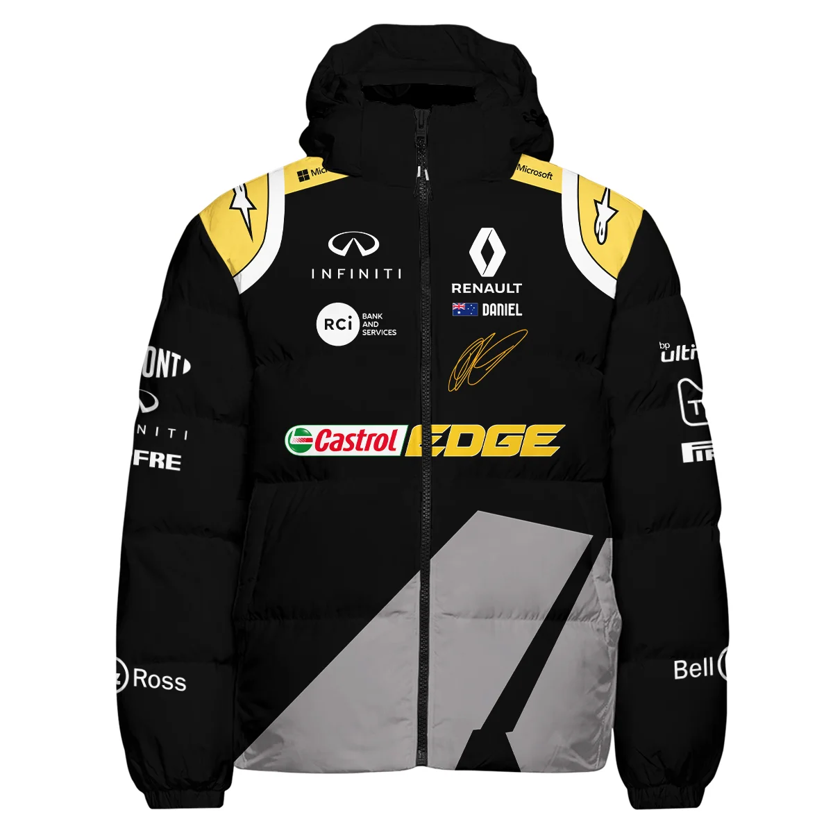 2020 Daniel Ricciardo Renault Alpinestars Race Suit Down & Puffer Jackets BLVA180725A04HCJ - Image 2