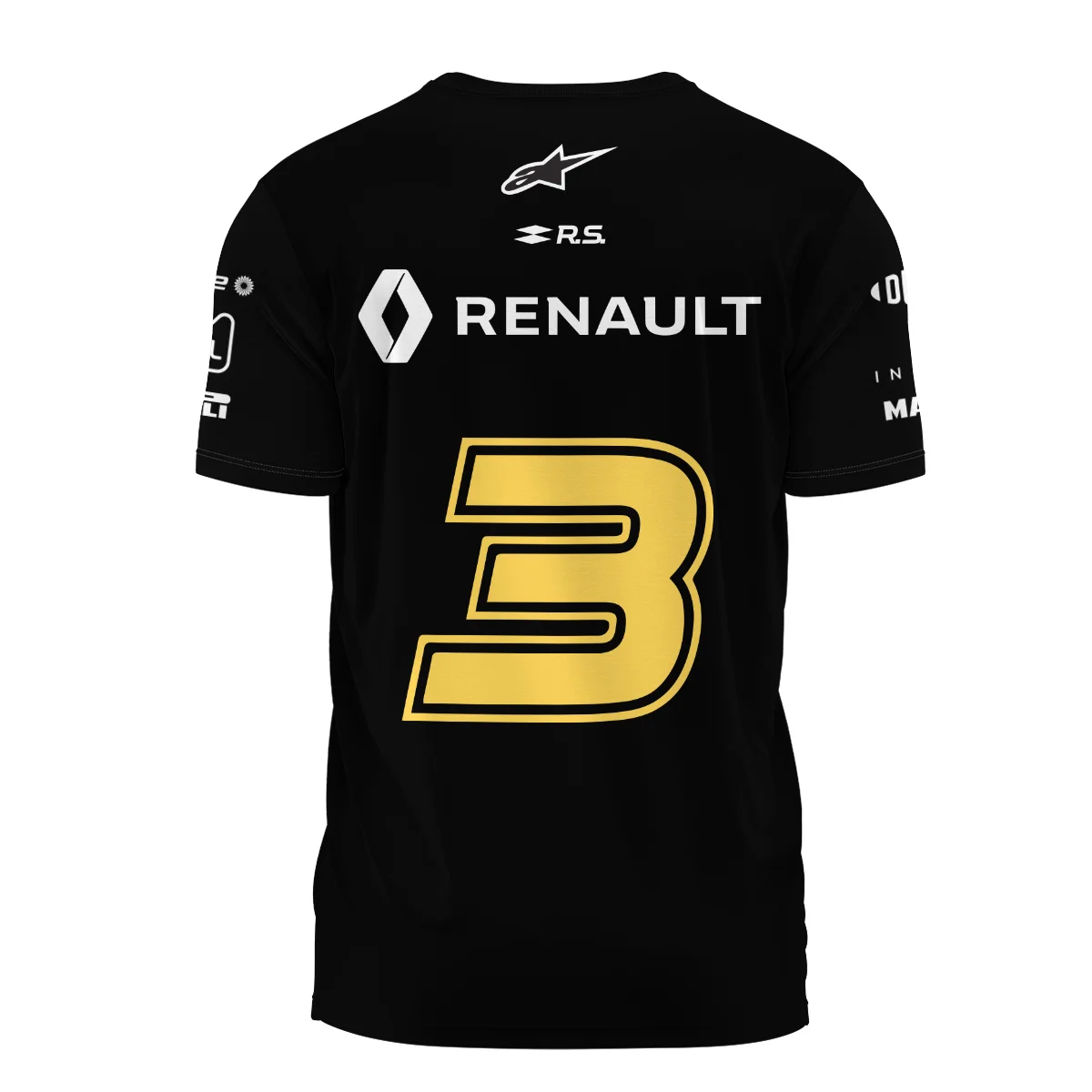 2020 Daniel Ricciardo Renault Alpinestars Race Suit T-Shirt BLVA180725A04TS - Image 3
