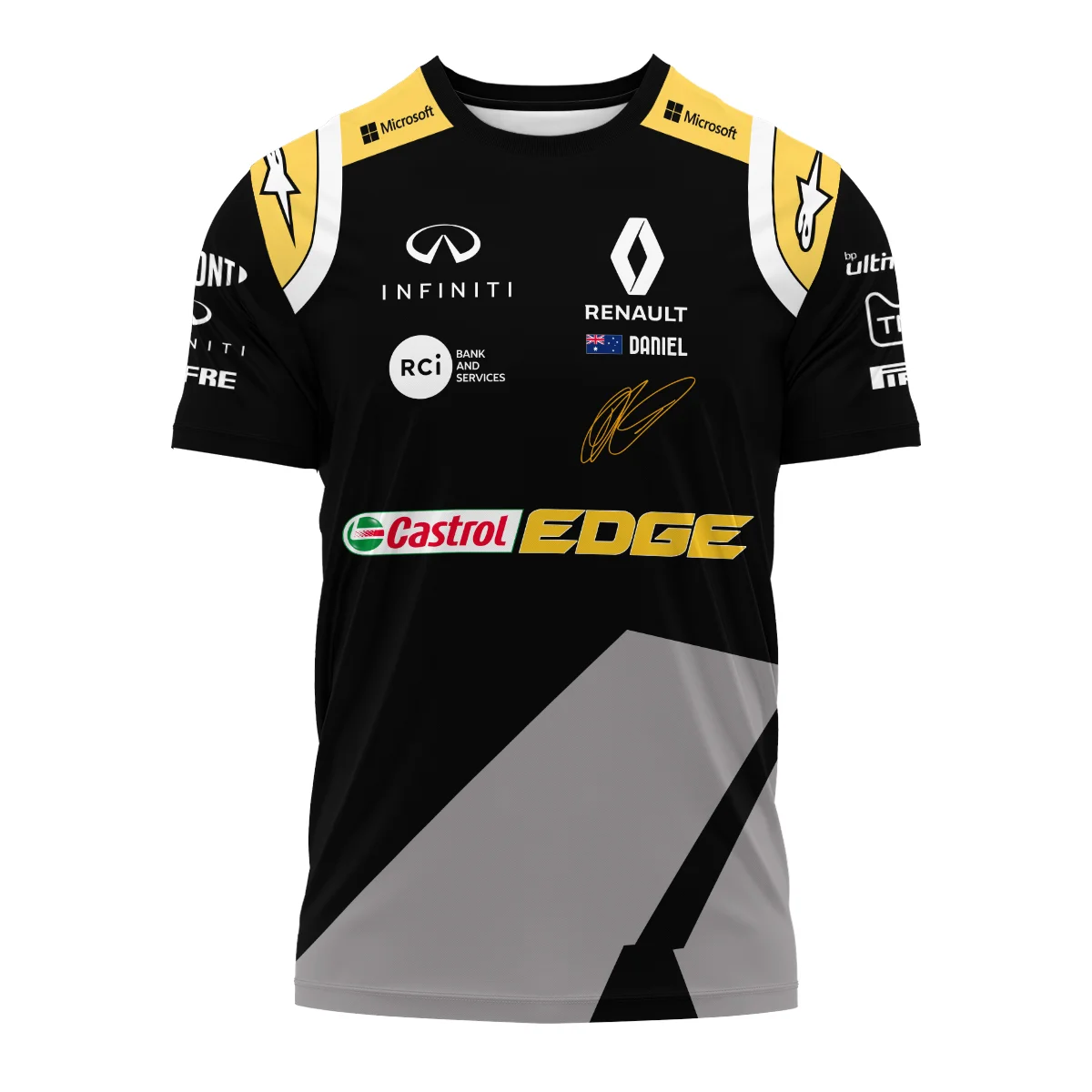 2020 Daniel Ricciardo Renault Alpinestars Race Suit T-Shirt BLVA180725A04TS - Image 2