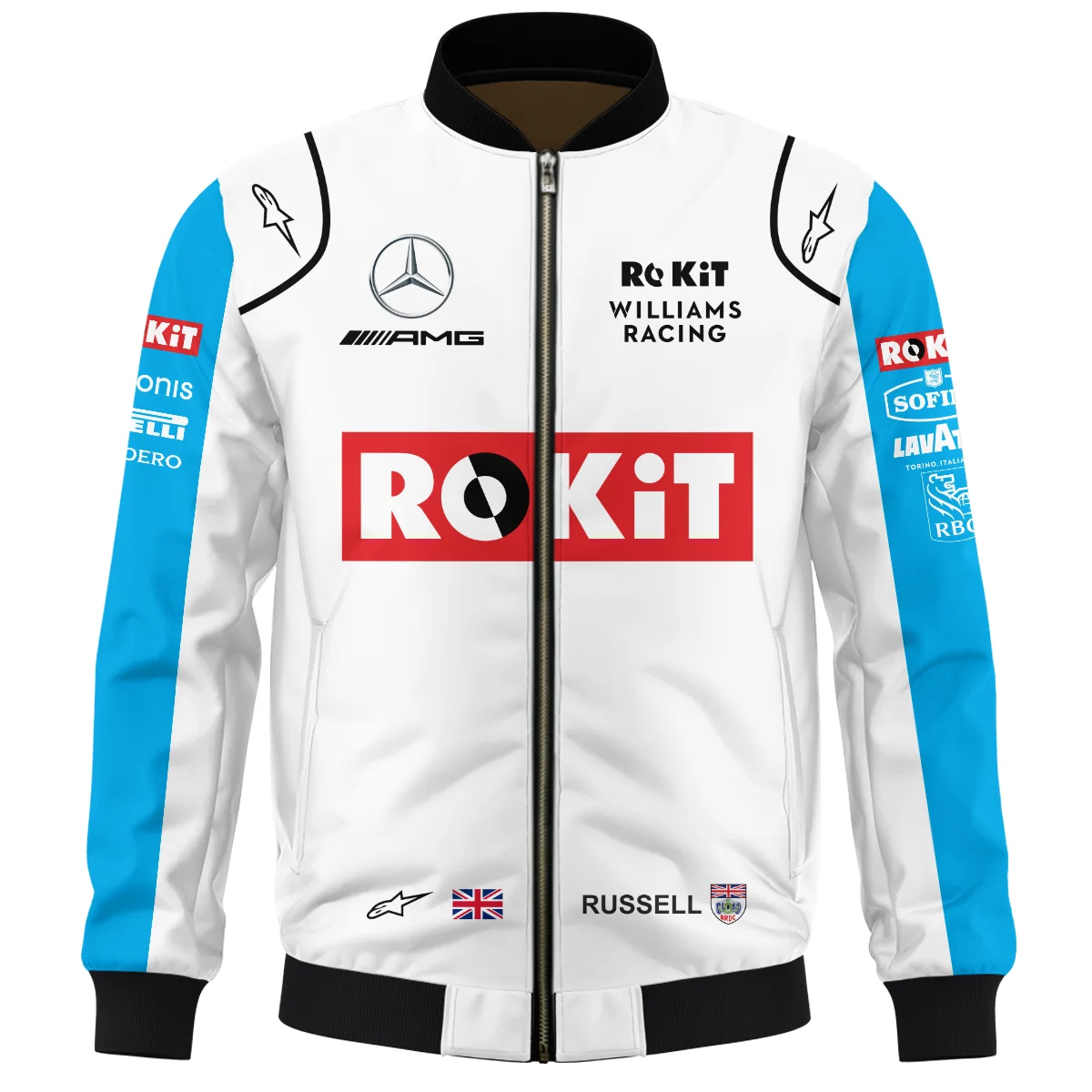 2020 George Russell Racing Suit Williams F1 Bomber BLVAGR080925A4BB - Image 2