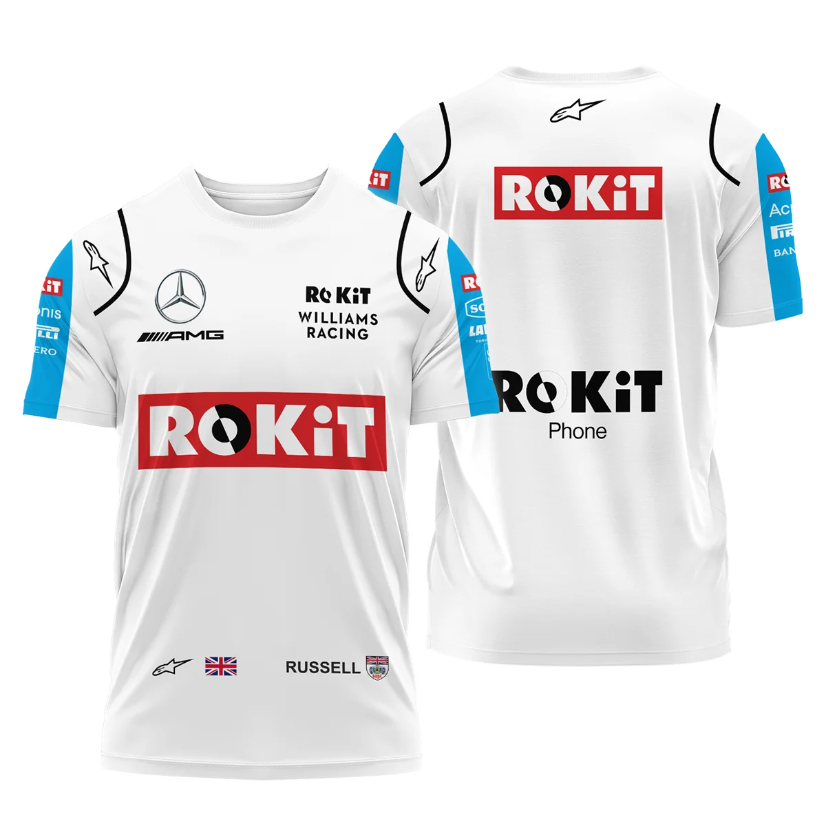 2020 George Russell Racing Suit Williams F1 T-Shirt BLVAGR080925A4TS - Pit Lane Clothing