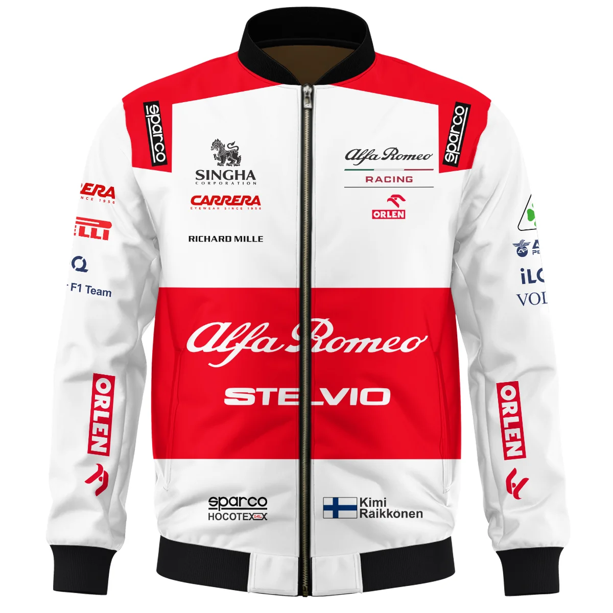 2020 Kimi Raikkonen Racing Suit Alfa Romeo F1 Bomber BLVAKR191125A7BB - Image 2