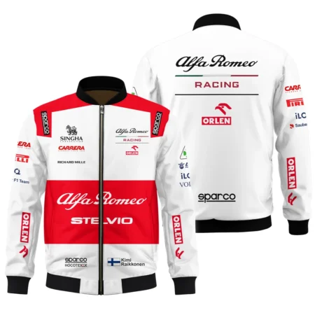 2020 Kimi Raikkonen Racing Suit Alfa Romeo F1 Bomber BLVAKR191125A7BB - Racing Lifestyle Clothing