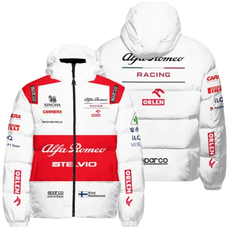 2020 Kimi Raikkonen Racing Suit Alfa Romeo F1 Down & Puffer Jackets BLVAKR191125A7HCJ - F1 Fan Gear