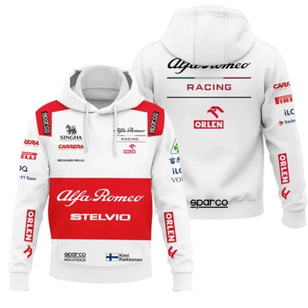2020 Kimi Raikkonen Racing Suit Alfa Romeo F1 Hoodie BLVAKR191125A7HD - Race Day Outfit