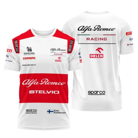 2020 Kimi Raikkonen Racing Suit Alfa Romeo F1 T-Shirt BLVAKR191125A7TS - Motorsport Apparel