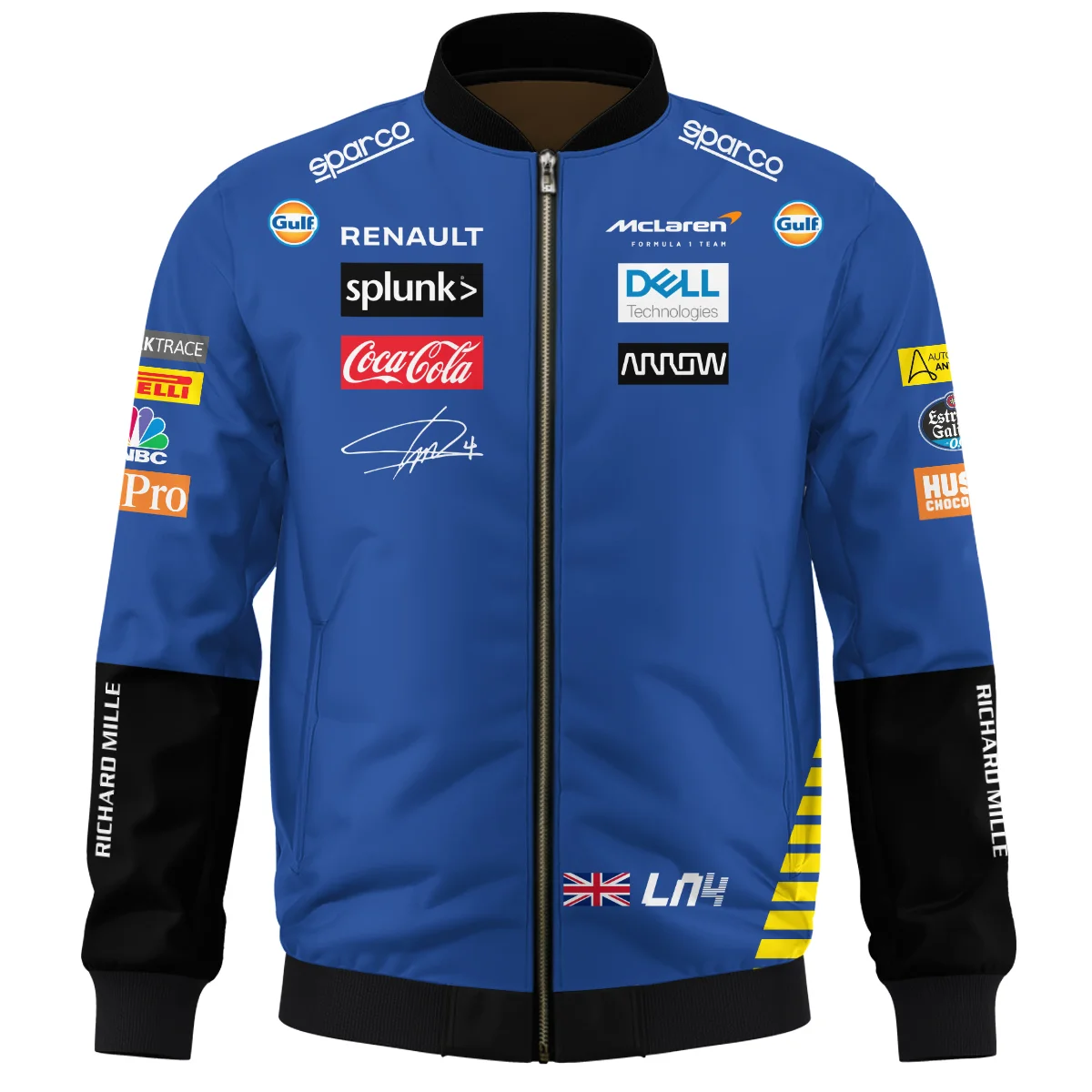 2020 Lando Norris Racing Suit McLaren F1 Bomber BLVALN120825A1BB - Image 2