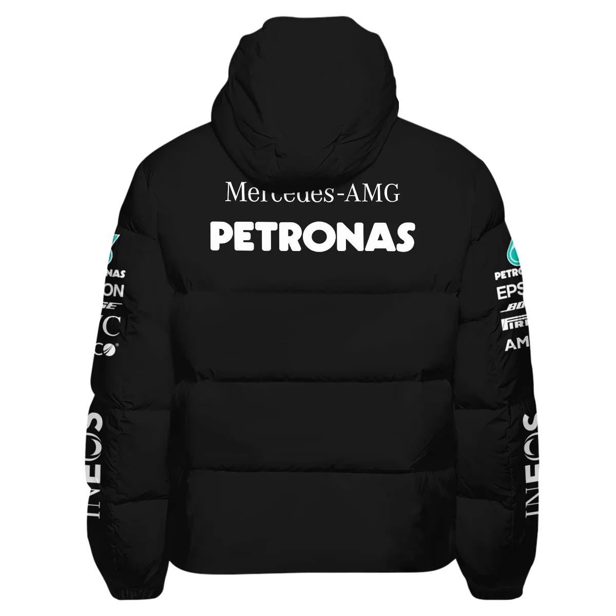 2020 Lewis Hamilton Racing Suit Mercedes F1 Down & Puffer Jackets BLVALH180825A3HCJ - Image 3