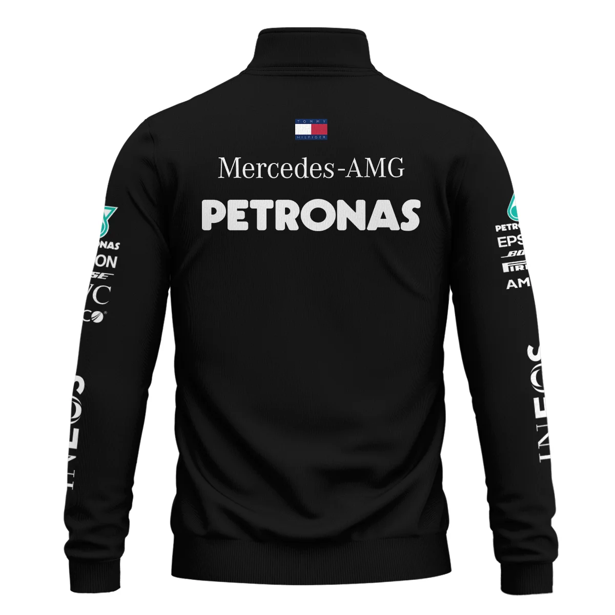 2020 Lewis Hamilton Racing Suit Mercedes F1 Quarter-Zip Sweatshirt BLVALH180825A3QZS - Image 3
