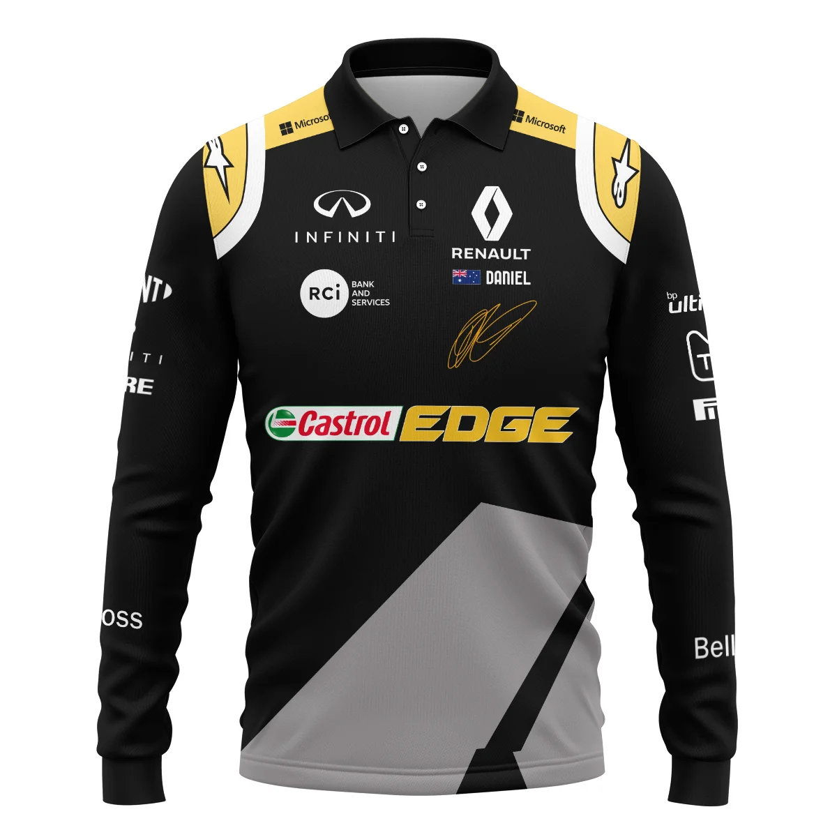 2020 Race Suit Uniform Long Polo Shirt For Fans BLVA180725A04LPL-1 CleanFit - Image 2