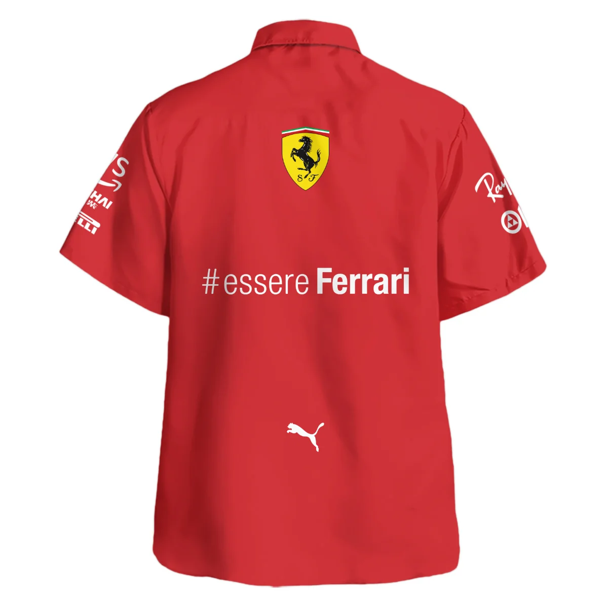 2021 Carlos Sainz Racing Suit Ferrari F1 Hawaiian Shirt BLVACS190825A3HW - Image 3