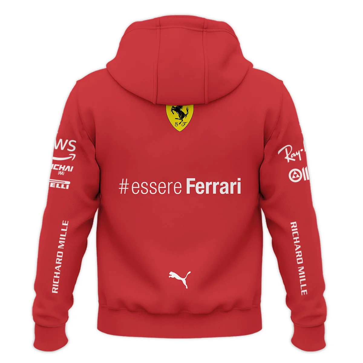 2021 Carlos Sainz Racing Suit Ferrari F1 Hoodie BLVACS190825A3HD - Image 3