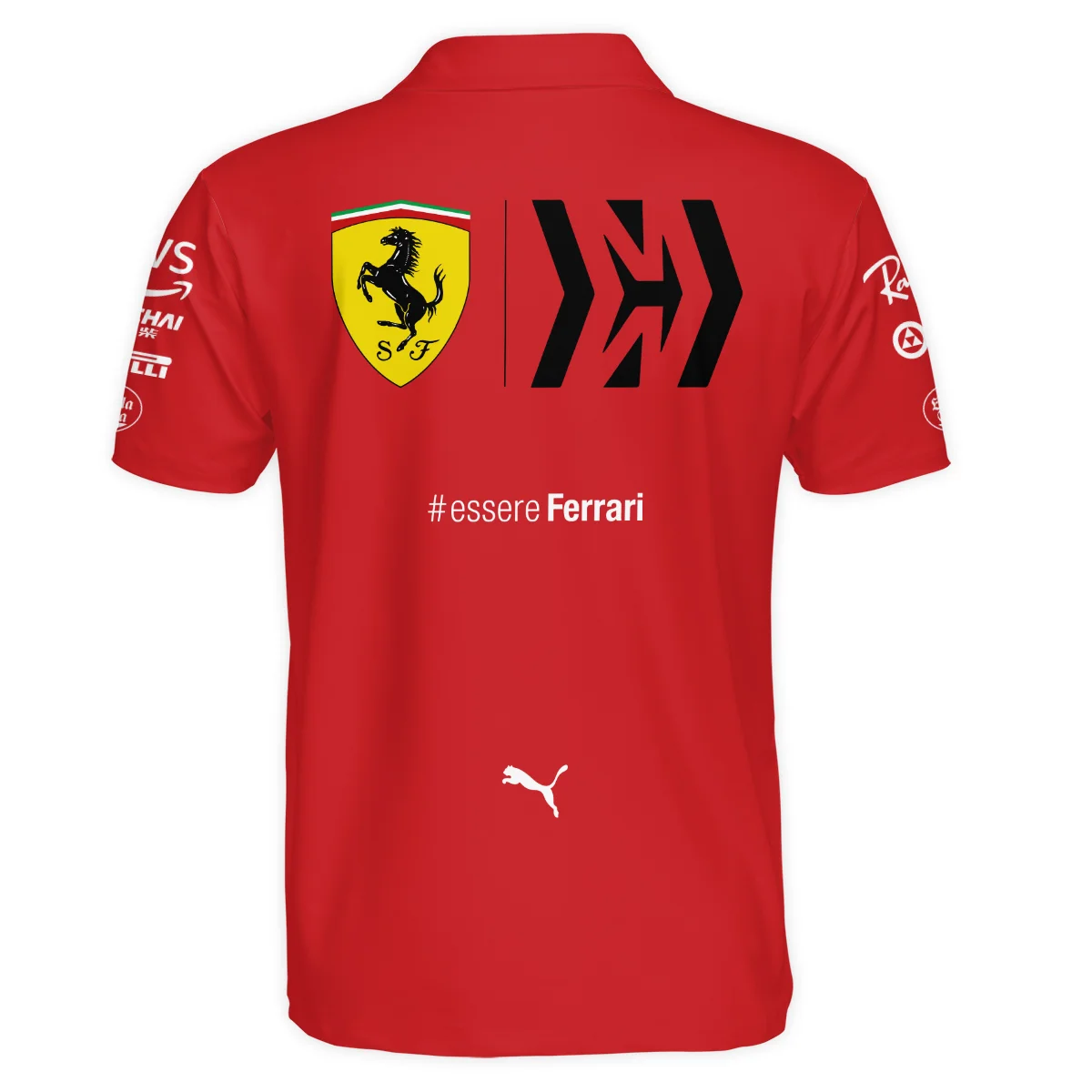 2021 Carlos Sainz Racing Suit Ferrari F1 Polo Shirt BLVACS190825A7PL - Image 3