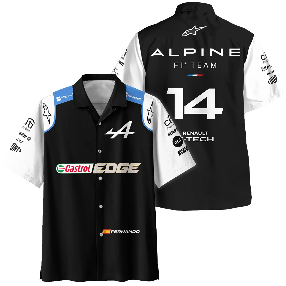 2021 Fernando Alonso Racing Suit Alpine F1 Hawaiian Shirt BLVAFA030925A9HW - Racing Lifestyle Clothing