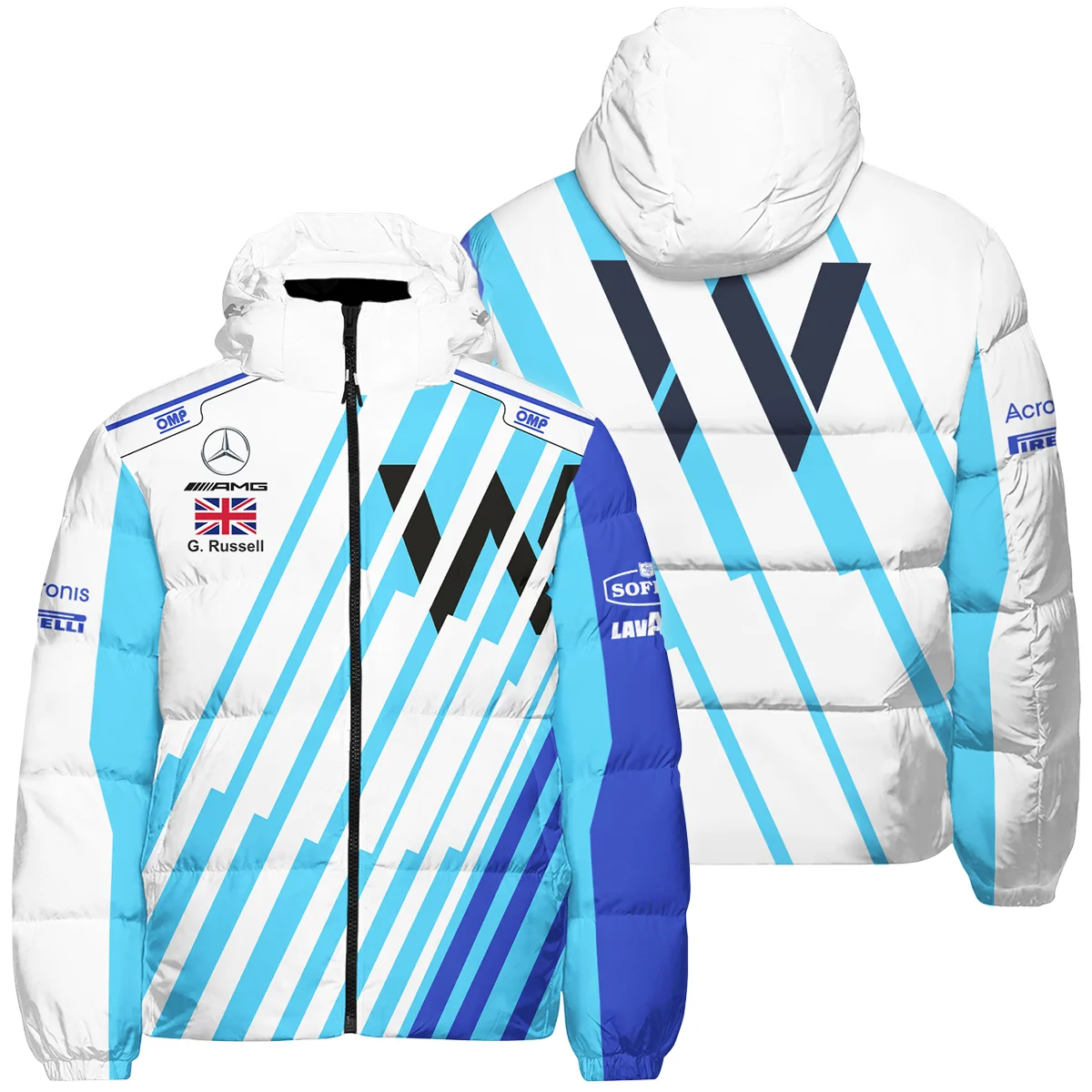 2021 George Russell Racing Suit Williams F1 Down & Puffer Jackets BLVAGR080925A8HCJ - Trackside Outfit