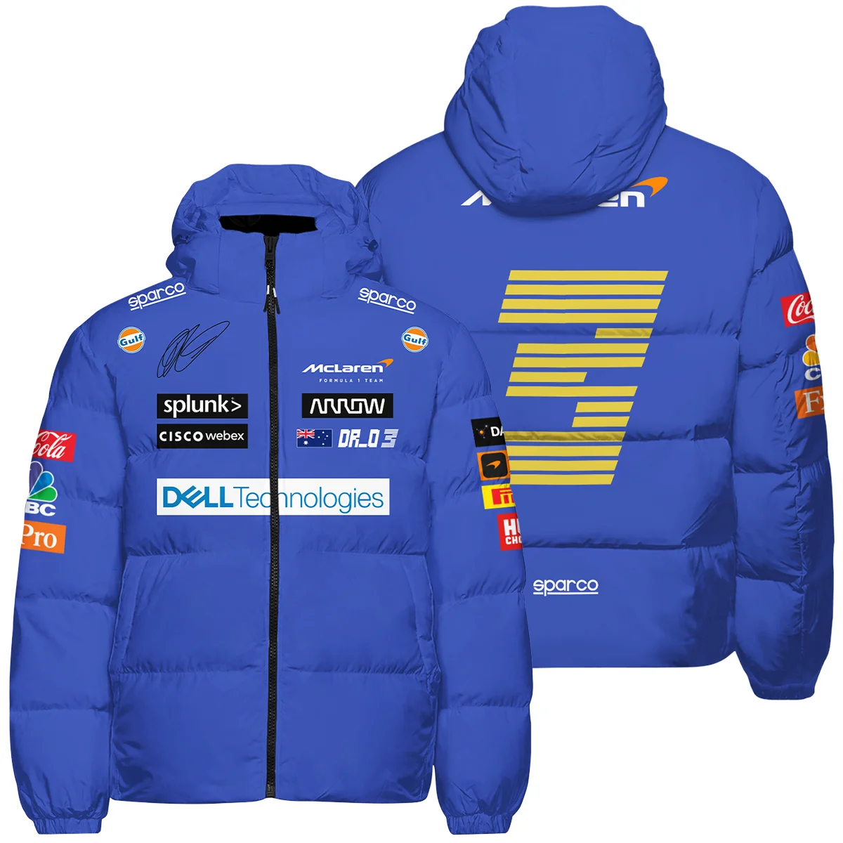 2021 Race Suit Uniform Down & Puffer Jackets For Fans BLVA180725A03HCJ-1 CleanFit