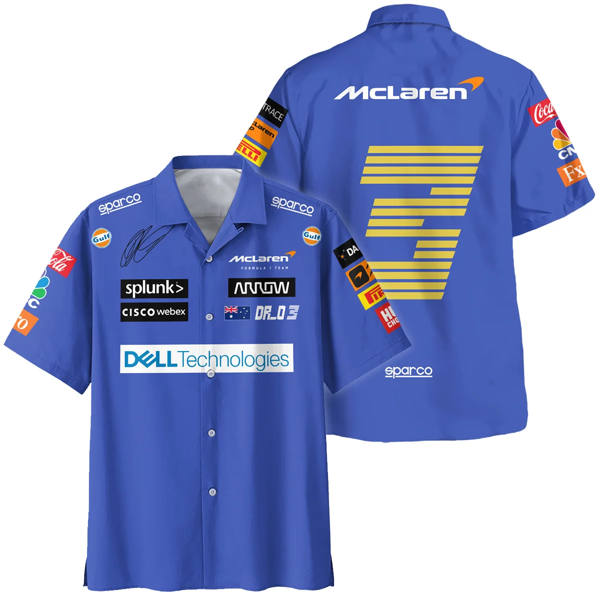 2021 Race Suit Uniform Hawaiian Shirt For Fans BLVA180725A03HW-1 CleanFit