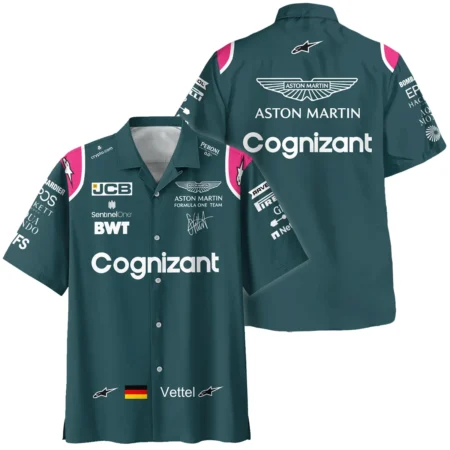 2021 Sebastian Vettel Racing Suit Aston Martin F1 Hawaiian Shirt BLVASV110925A2HW - Formula Racing Apparel