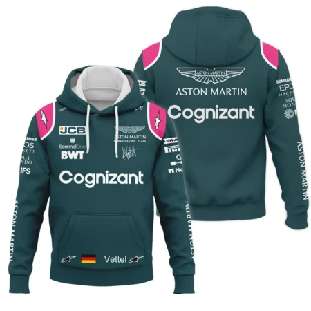 2021 Sebastian Vettel Racing Suit Aston Martin F1 Hoodie BLVASV110925A2HD - Pit Lane Clothing