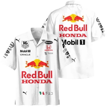 2021 Sergio Perez Racing Suit Red Bull Racing F1 Hawaiian Shirt BLVASP170925A2HW - Motorsport Apparel