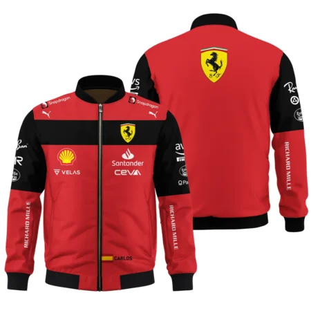 2022 Carlos Sainz Racing Suit Ferrari F1 Bomber BLVACS190825A11BB - Race Day Design