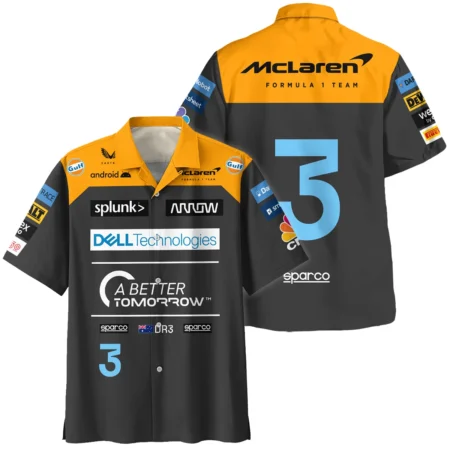 2022 Daniel Ricciardo McLaren F1 Team Race Suit Hawaiian Shirt BLVA180725A06HW - Motorsport Lifestyle Wear