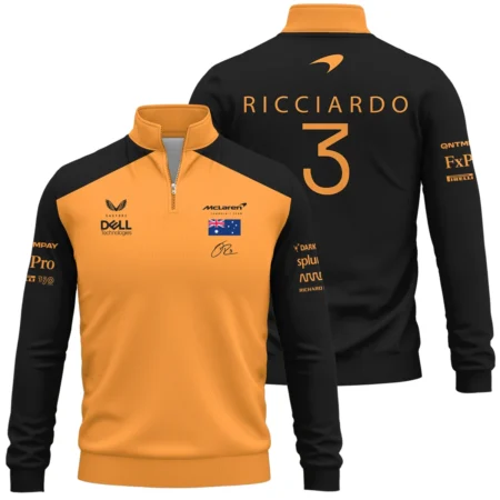 2022 Daniel Ricciardo McLaren F1 Team Suit Quarter-Zip Sweatshirt BLVA180725A08QZS - Trackside Outfit