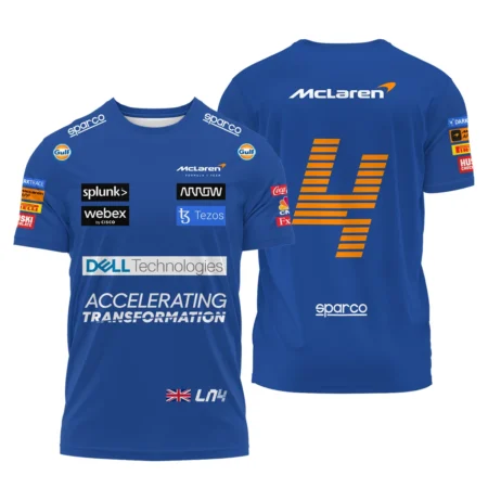 2022 Lando Norris Racing Suit McLaren F1 T-Shirt BLVALN120825A2TS - Motorsport Apparel