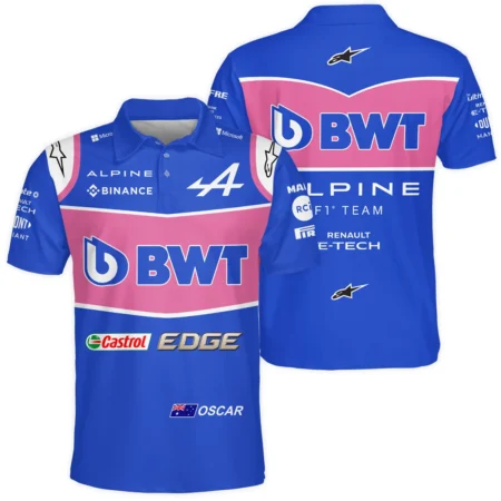 2022 Oscar Piastri Racing Suit Alpine F1 Polo Shirt BLVAOP150825A7PL - Pit Lane Clothing