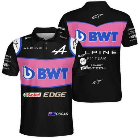 2022 Oscar Piastri Racing Suit Alpine F1 Polo Shirt BLVAOP150825A8PL - Motorsport Lifestyle Wear
