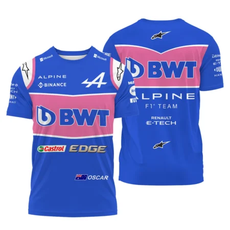 2022 Oscar Piastri Racing Suit Alpine F1 T-Shirt BLVAOP150825A7TS - Racing Lifestyle Clothing