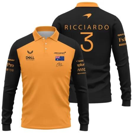 2022 Race Suit Uniform Long Polo Shirt For Fans BLVA180725A08LPL-1 CleanFit