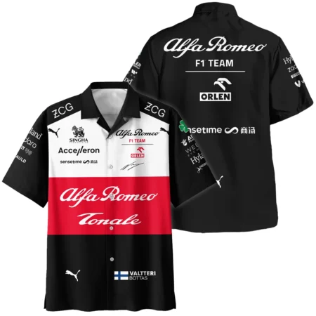 2022 Valtteri Bottas Racing Suit Alfa Romeo F1 Hawaiian Shirt BLVAVB130925A6HW - Motorsport Lifestyle Wear