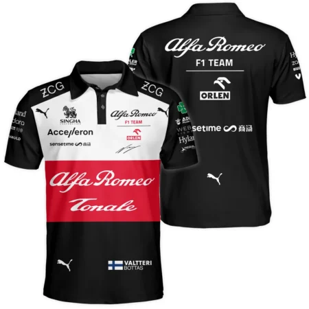 2022 Valtteri Bottas Racing Suit Alfa Romeo F1 Polo Shirt BLVAVB130925A6PL - F1 Fan Gear