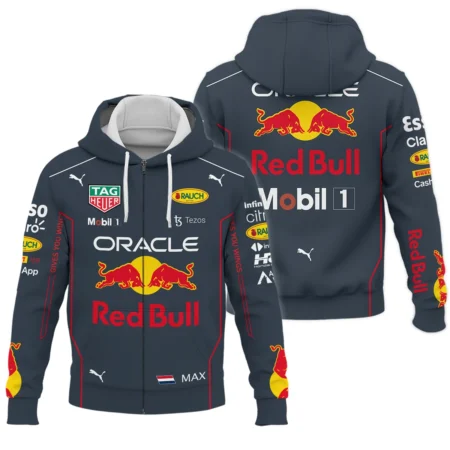 2022 WDC Max Verstappen Racing Suit Red Bull Racing F1 Zipper Hoodie BLVAMV281125A1ZHD - Pit Lane Clothing