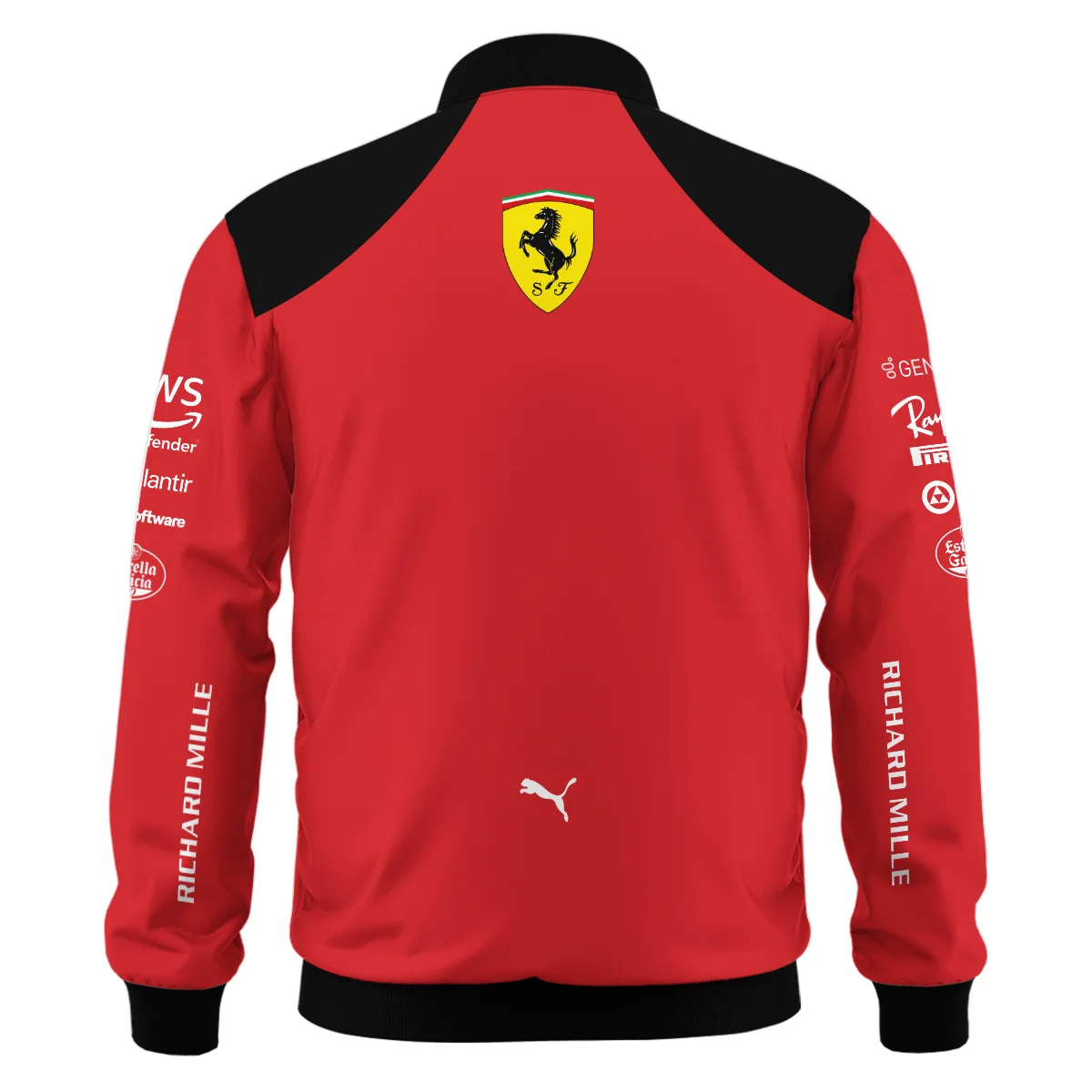 2023 Charles Leclerc Racing Suit Ferrari F1 Bomber BLVACL190825A10BB - Image 3