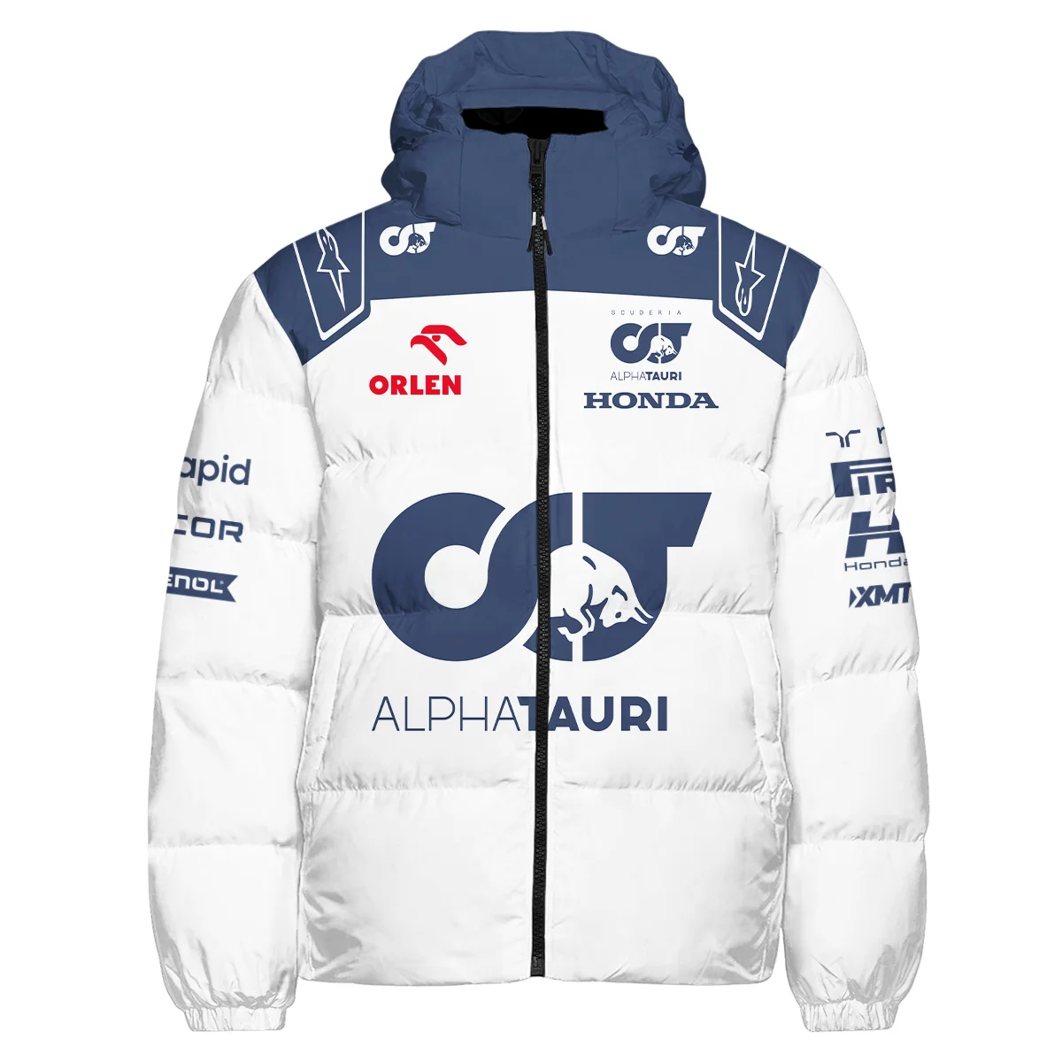 2023 Daniel Ricciardo Scuderia AlphaTauri Race Suit Down & Puffer Jackets BLVA180725A05HCJ - Image 2