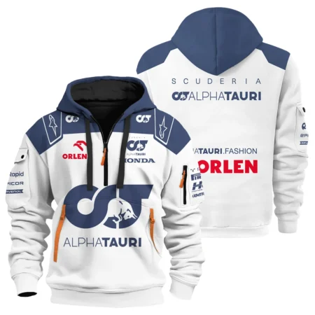 2023 Daniel Ricciardo Scuderia AlphaTauri Race Suit Hoodie Half Zipper BLVA180725A05HDF - Race Day Outfit