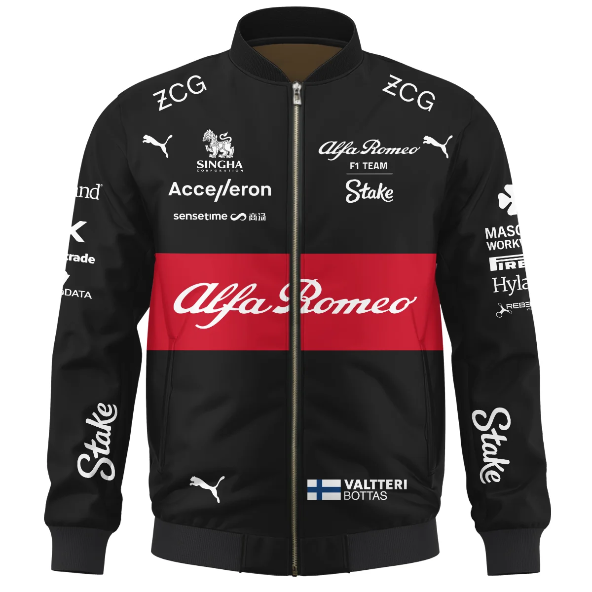 2023 Valtteri Bottas Racing Suit Alfa Romeo F1 Bomber BLVAVB130925A5BB - Image 2