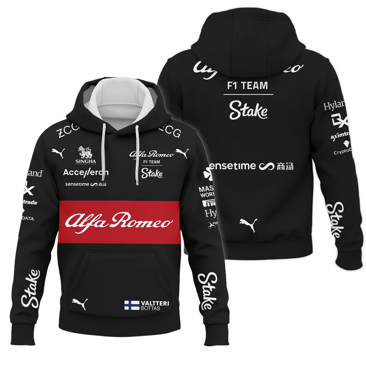 2023 Valtteri Bottas Racing Suit Alfa Romeo F1 Hoodie BLVAVB130925A5HD
