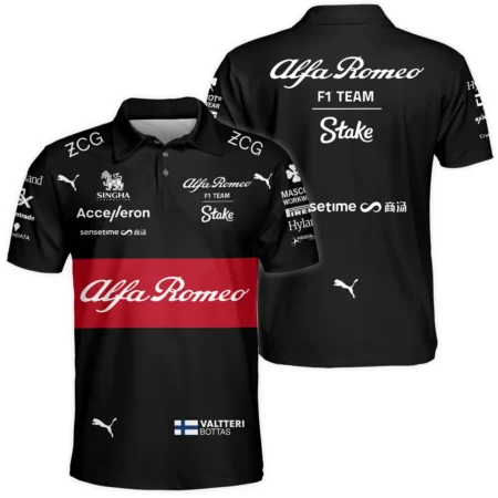 2023 Valtteri Bottas Racing Suit Alfa Romeo F1 Polo Shirt BLVAVB130925A5PL - Motorsport Lifestyle Wear