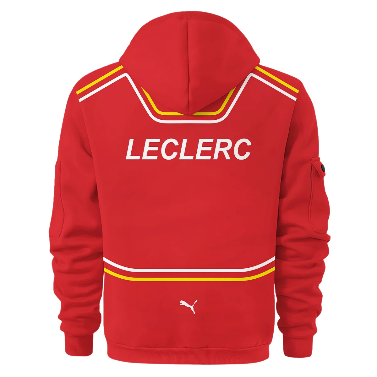 2024 Charles Leclerc Racing Suit Ferrari F1 Hoodie Half Zip BLVACL260825A4HDF - Image 3