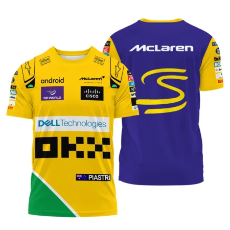 2024 Monaco GP Oscar Piastri Racing Suit McLaren F1 T-Shirt BLVAOP150825A6TS - Motorsport Lifestyle Wear